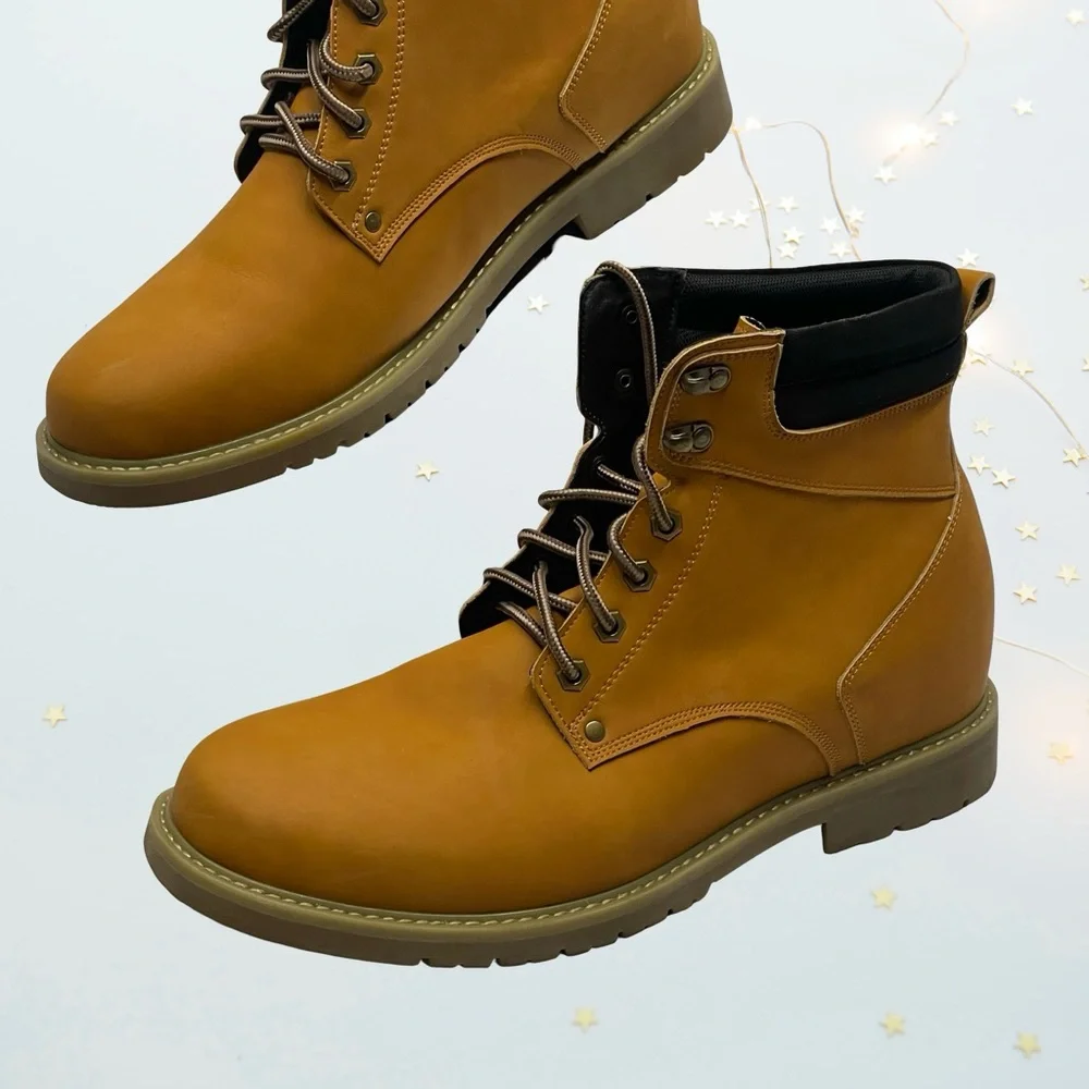 Calto Heights Increase Men's Leather Boots in size 12 NWOT - Picture 1 of 7